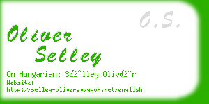 oliver selley business card